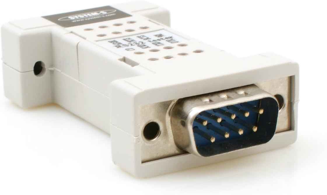 System-S RS232 to RS232 Tester Diagnosewerkzeug (ca. 1,8 x 3,4 x 6,4 cm) mit LED Leuchten Anzeige - DREIKS
