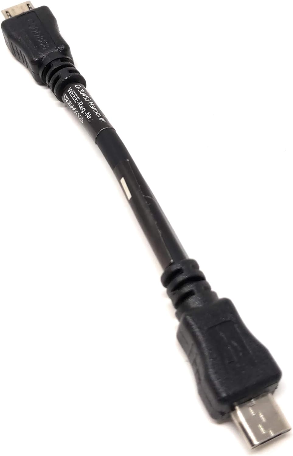 SYSTEM-S USB 2.0 Micro-B Stecker zu USB 2.0 Micro-B Stecker Kabel 10cm - DREIKS