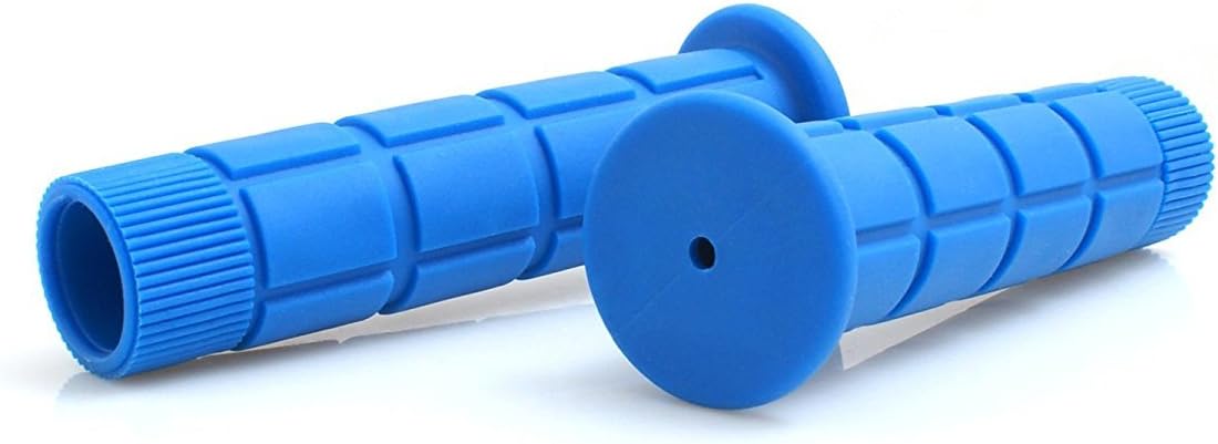 Gummi Fahrradgriffe Fahrradgriff Lenker Griffe Lenkergriffe Griff für Fahrrad Rad BMX MTB in Blau | System-S