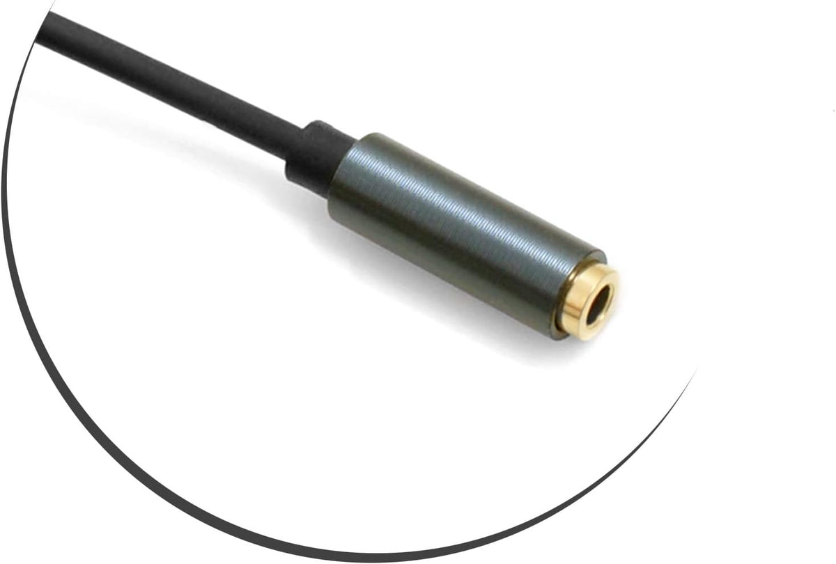 SYSTEM-S 3.5mm Klinke 3 Polig (male) auf 3.5mm Klinke AUX Stereo Buchse 100 cm (female) - DREIKS