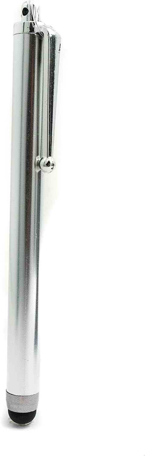 SYSTEM-S Stylus Touch Pen Silber für Smartphone Tablet PC PDA - DREIKS