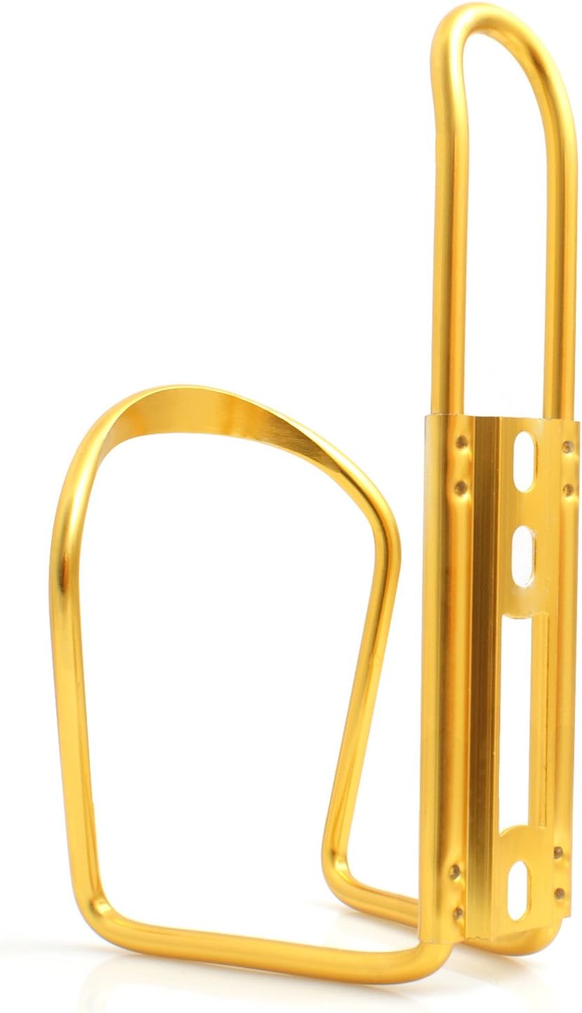 System-S Fahrrad Rad Flaschenhalter Getränkehalter Trink-Flaschen-Halterung in Gold-Farben - DREIKS