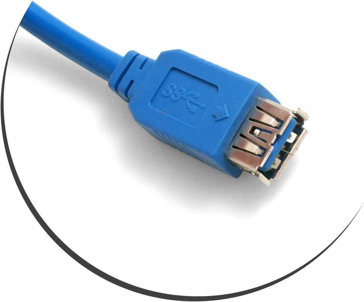 SYSTEM-S USB 3.0 Typ A (male) auf USB 3.0 Typ A (female) Ladekabel Datenkabel Verlängerungskabel 30 cm - DREIKS