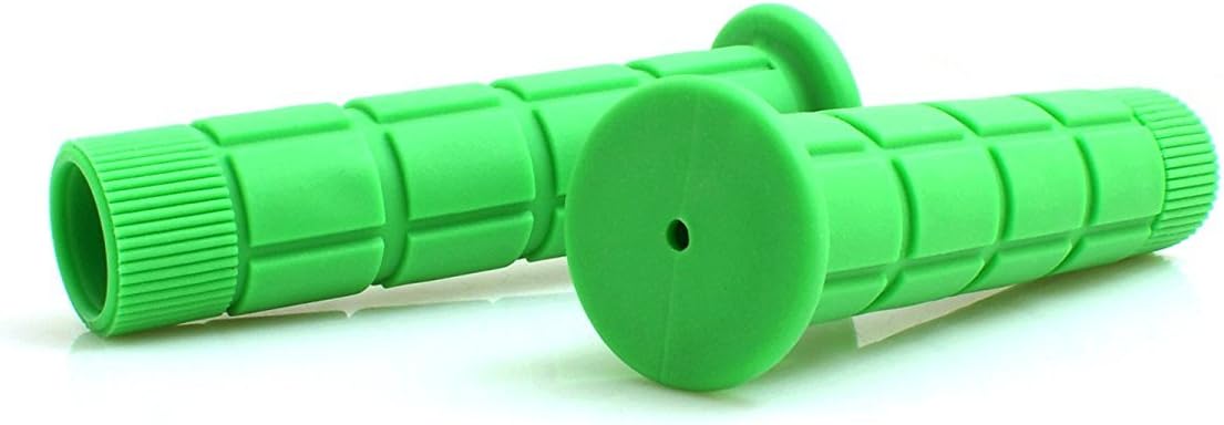 Gummi Fahrradgriffe Fahrradgriff Lenker Griffe Lenkergriffe Griff für Fahrrad Rad BMX MTB in Grün | System-S