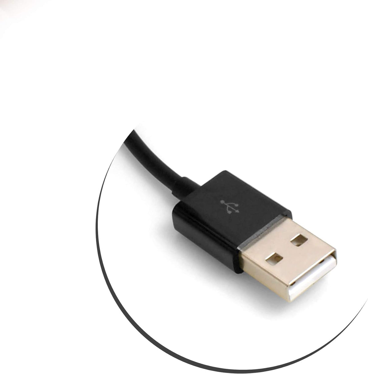 System-S USB 3.1 Type C angled to USB A 2.0 cable 200 cm