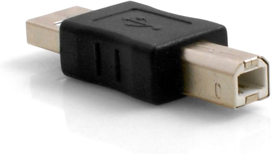 SYSTEM-S USB Typ A Stecker (male) auf USB Typ B Stecker (male) Adapterkabel Adapterstecker Adapter - DREIKS