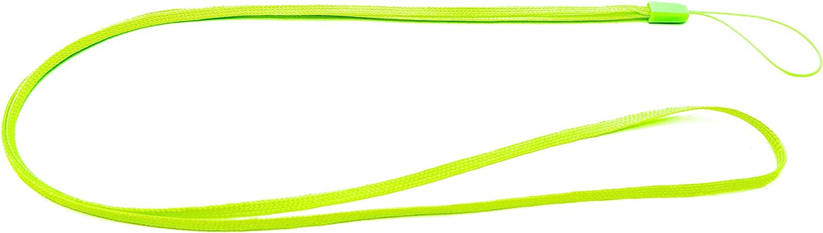 5x Halsband Umhängeband Trageband mit Schlaufe in Grün für Smartphone MP3-Player | System-S