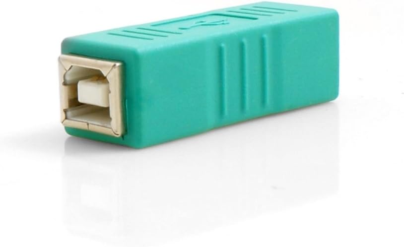 SYSTEM-S USB Typ B Eingang auf USB Typ B Eingang Adapterkabel Adapterstecker in Grün - DREIKS