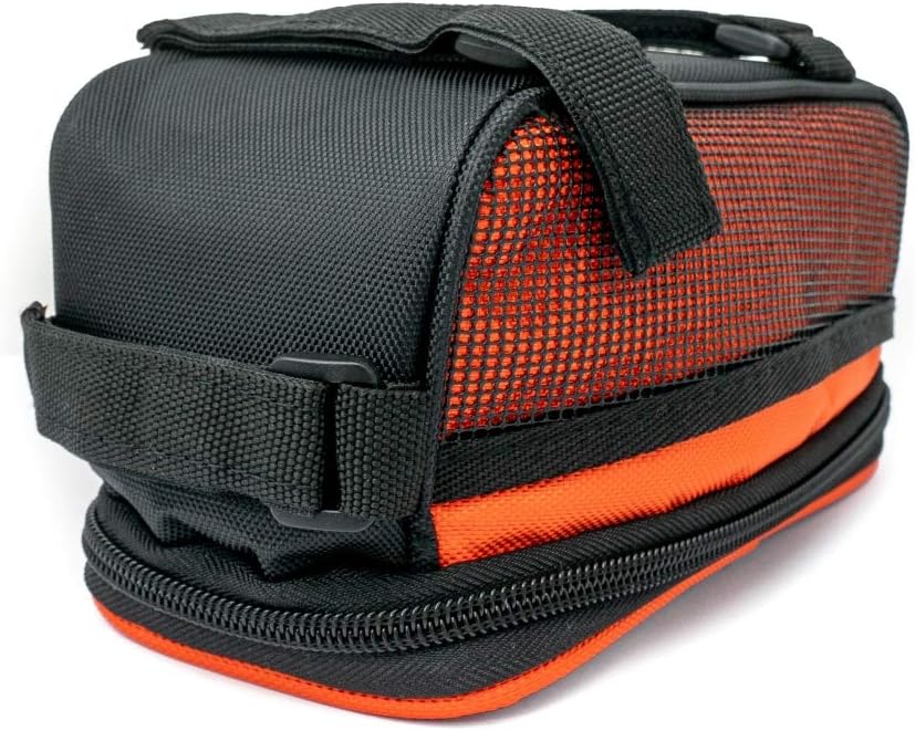 Fahrrad Tasche Halterung in Orange Befestigung für Smartphone | System-S