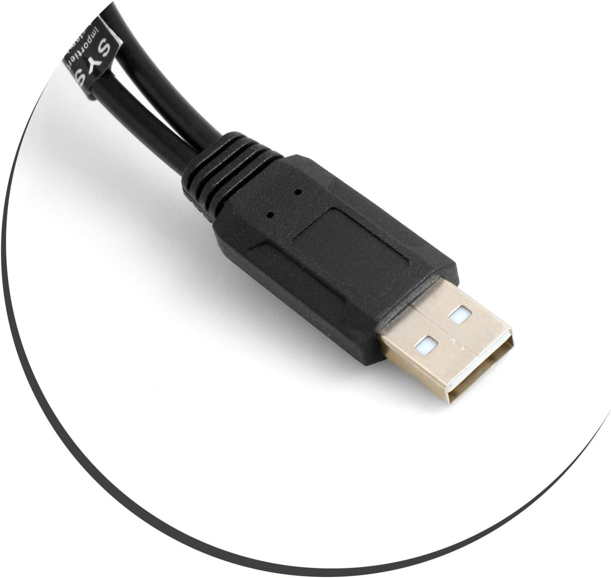 Y- Kabel USB Typ A Stecker zu 2 x USB Typ A Buchse Y-Splitter | System-S