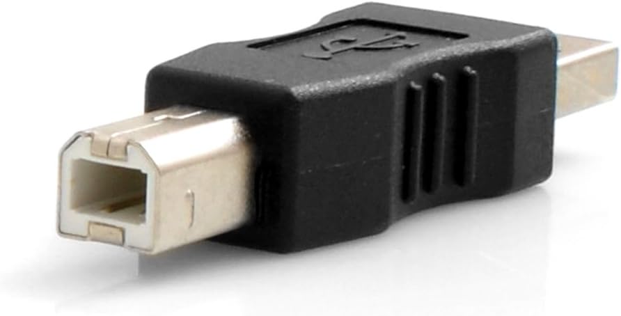 SYSTEM-S USB Typ A Stecker auf USB Typ B Stecker Adapterkabel Adapterstecker Adapter Converter - DREIKS