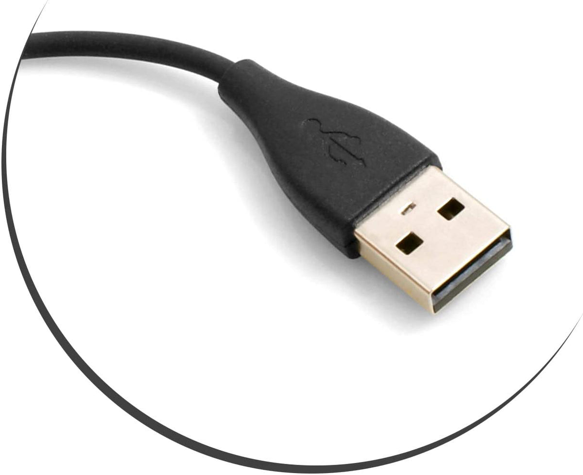System-S Docking Station USB Cradle Cable for Fitbit Charge 3