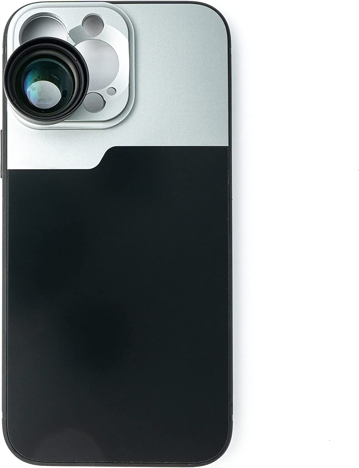 SYSTEM-S Zoom Lens 3x Telephoto Lens Filter with Case in Black for iPhone 14 Pro Max