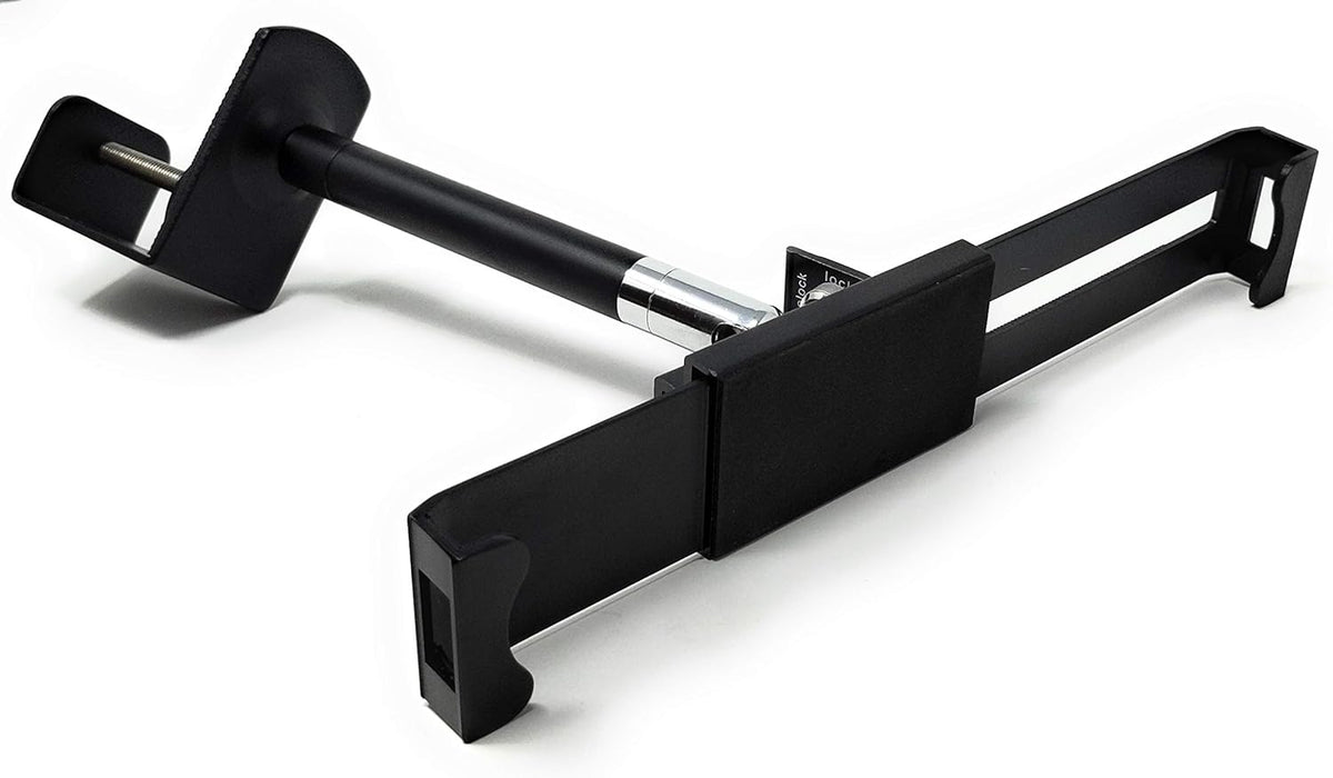 SYSTEM-S Tisch Halterung mit Schloss Befestigung Metall Schwarz für Tablet von 9" bis 13" - DREIKS