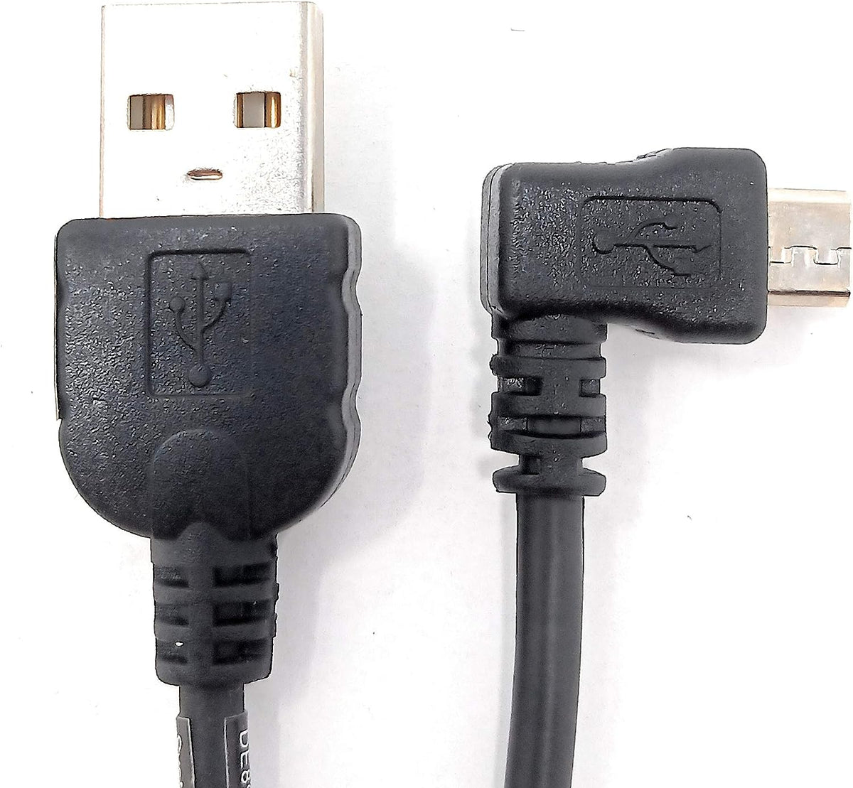 SYSTEM-S Micro USB cable data & charging cable angled plug 50 cm