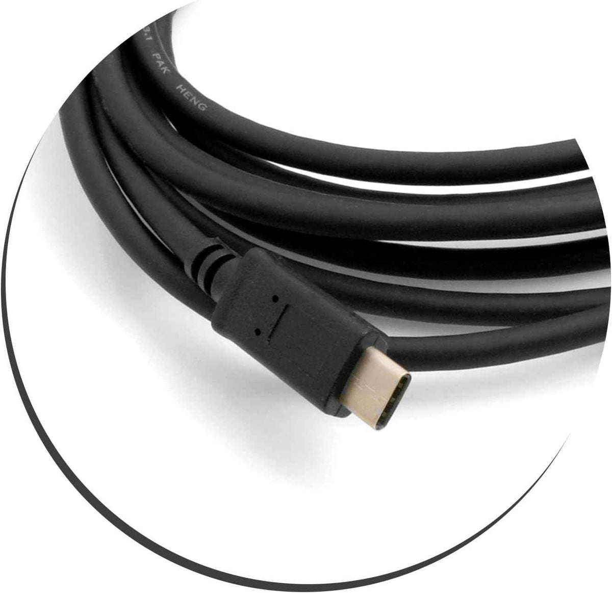 SYSTEM-S USB Typ C 3.1 (male) zu USB Typ C 3.1 (male) Kabel Datenkabel Ladekabel 300 cm - DREIKS