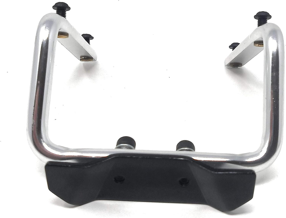 SYSTEM-S bicycle saddle double water bottle holder device Color: Silver