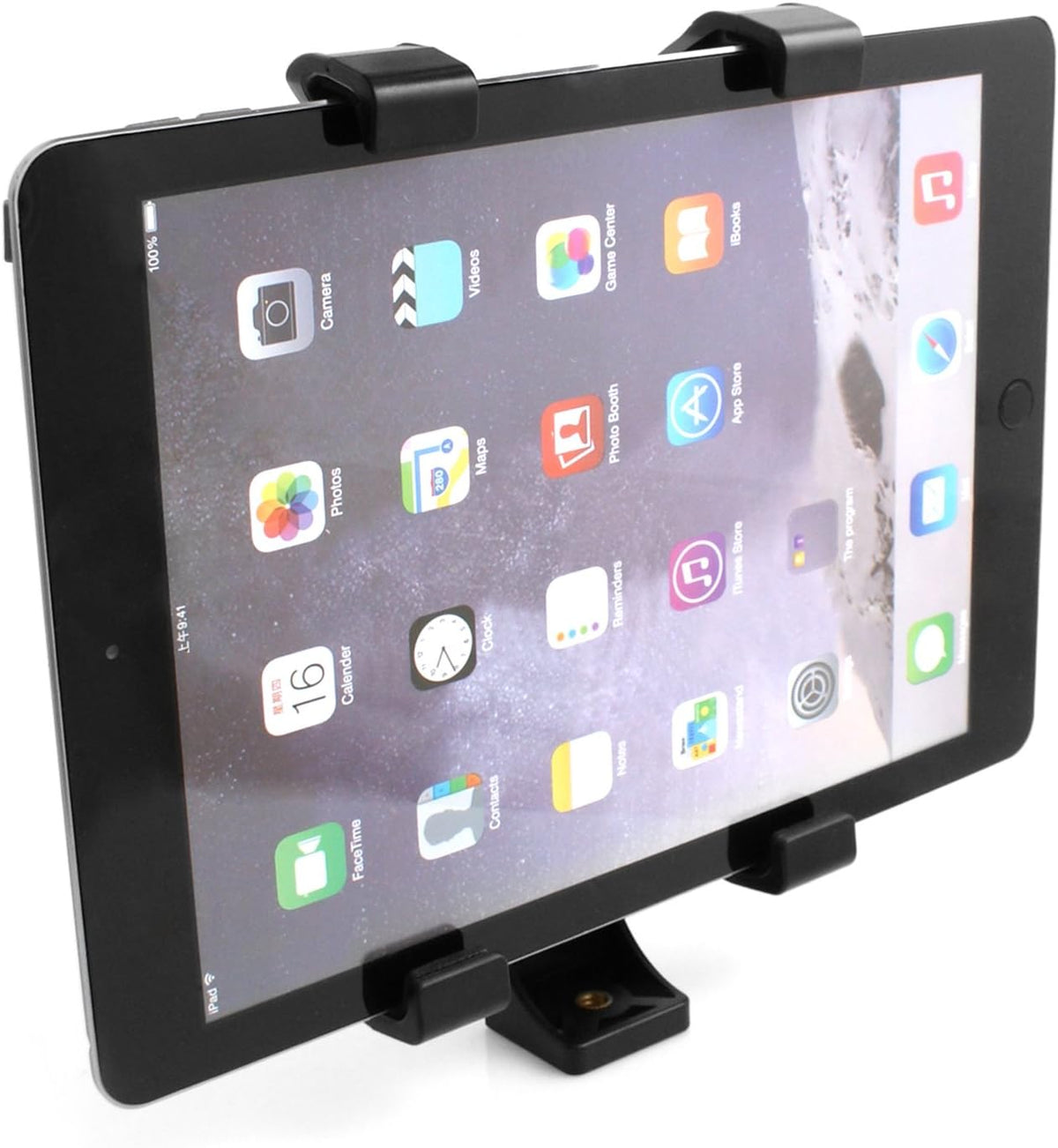 Stativ Aufsatz mit 1/4 Gewinde Halterung Tripod Monopod Adapter Halter Stativadapter für Tablet PC Phablet eBook Reader von 122 mm - 195 mm stufenlos verstellbar | System-S