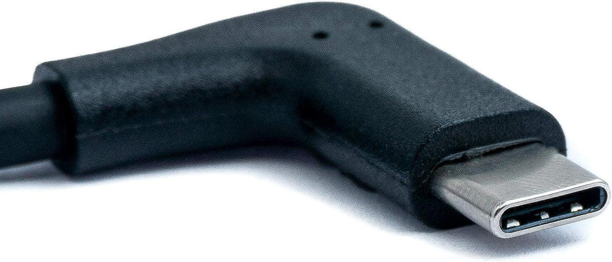 SYSTEM-S USB 3.1 Gen 2 Kabel 100 cm Typ C Stecker zu Stecker 2x Winkel in Schwarz - DREIKS