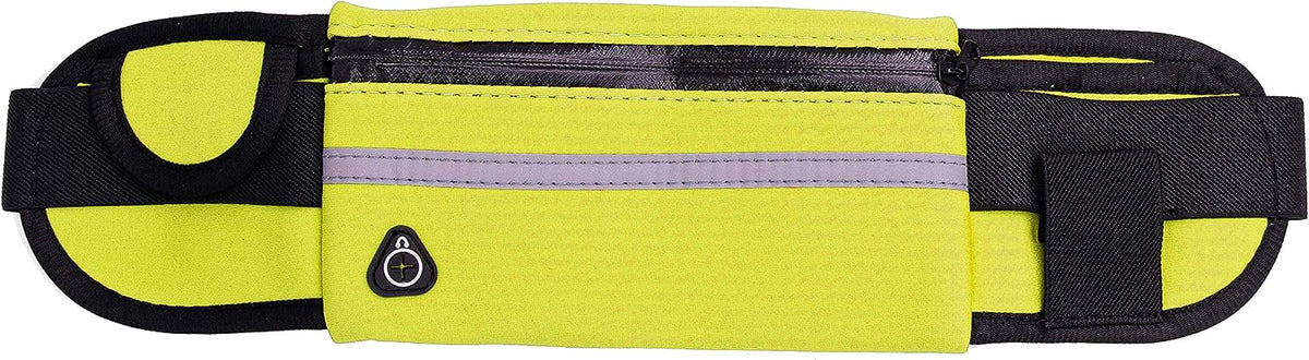 SYSTEM-S Tasche Gürteltasche Bauchtasche mit Flaschenhalter in Neon Gelb - DREIKS