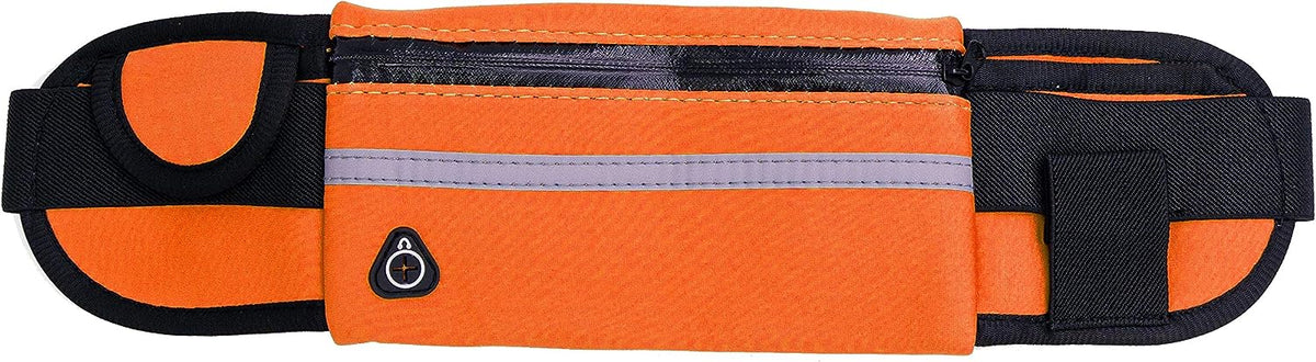SYSTEM-S Tasche Gürteltasche Bauchtasche mit Flaschenhalter in Orange - DREIKS