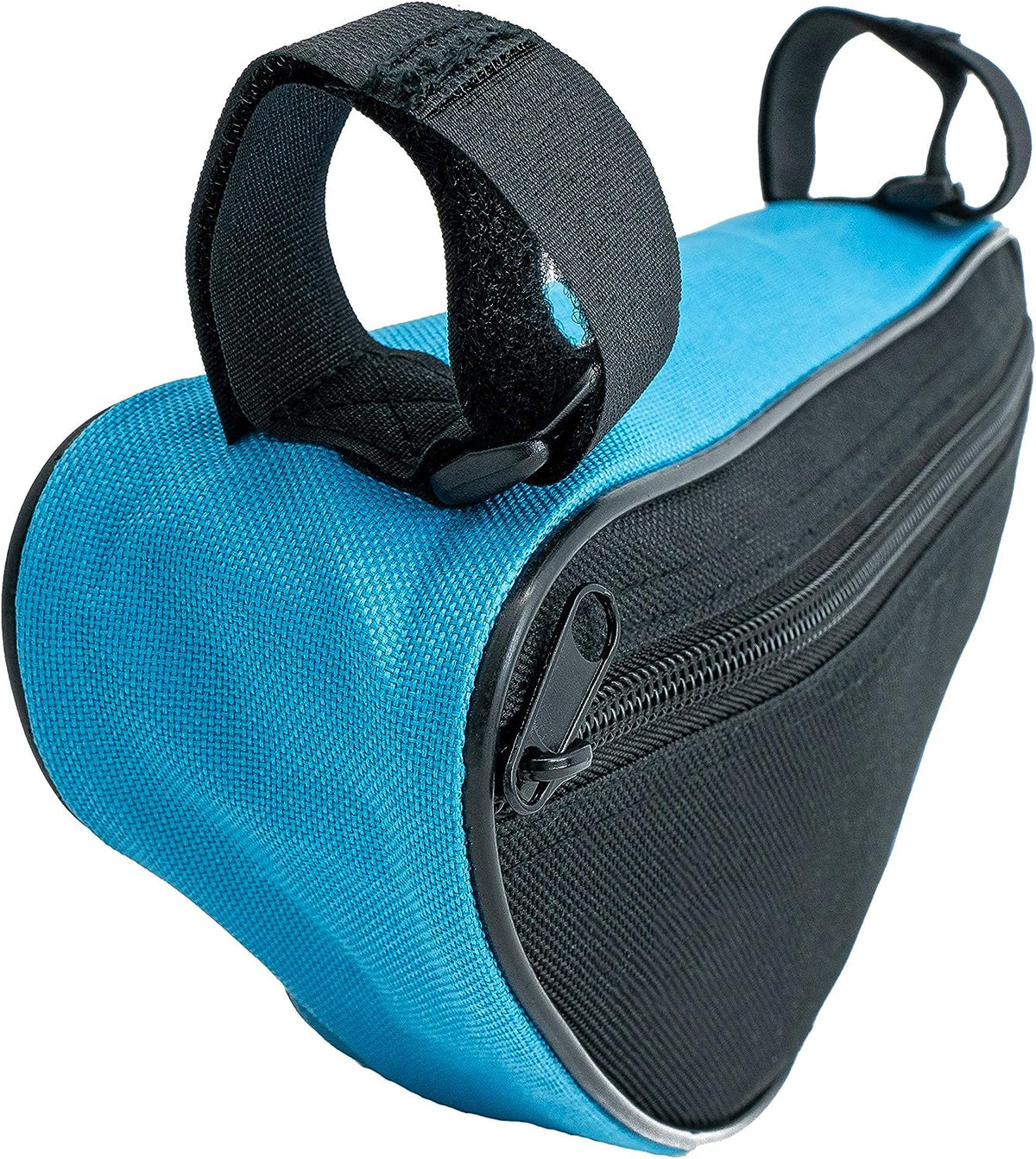 SYSTEM-S Fahrrad Tasche spritzwasserfest Dreiecktasche Rahmentasche Triangeltasche Blau - DREIKS