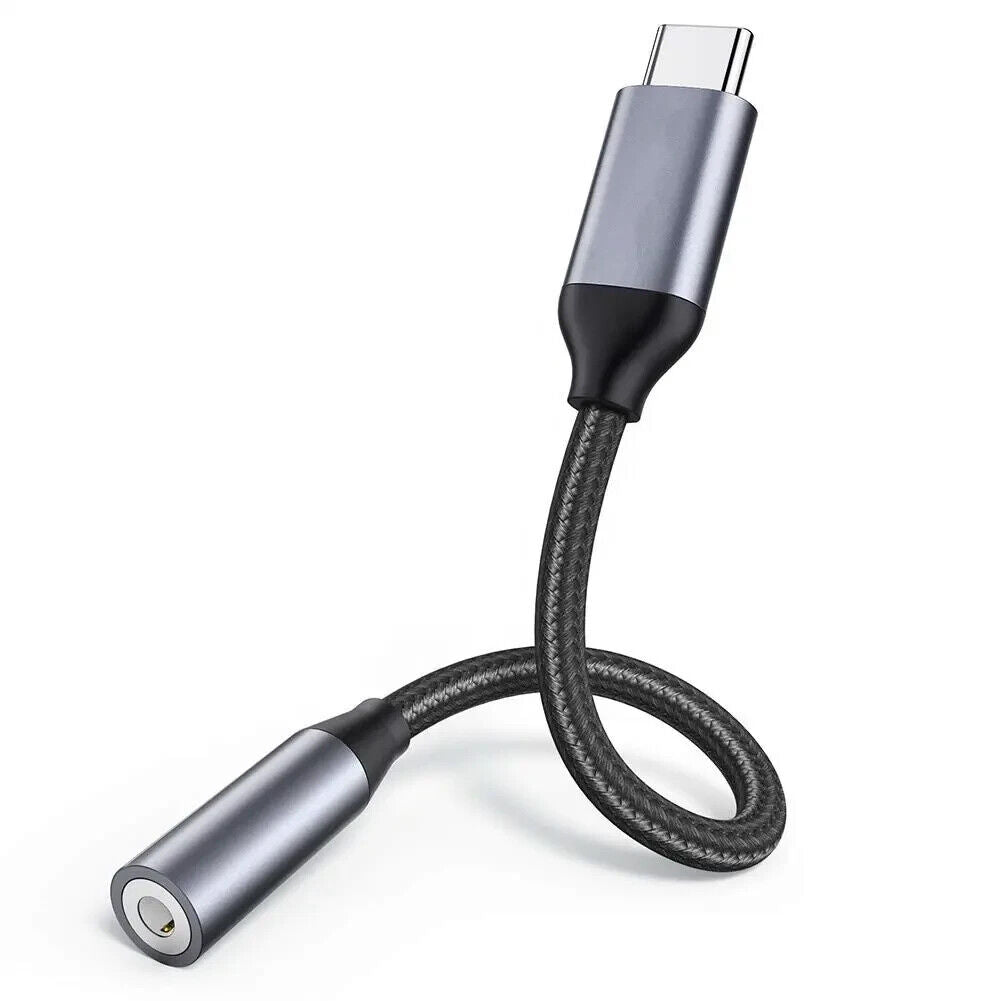 USB-C-Stecker auf AUX-3,5-mm-Buchse, Adapter für Mobiltelefon, Tablet, PC, Kopfhöreranschluss