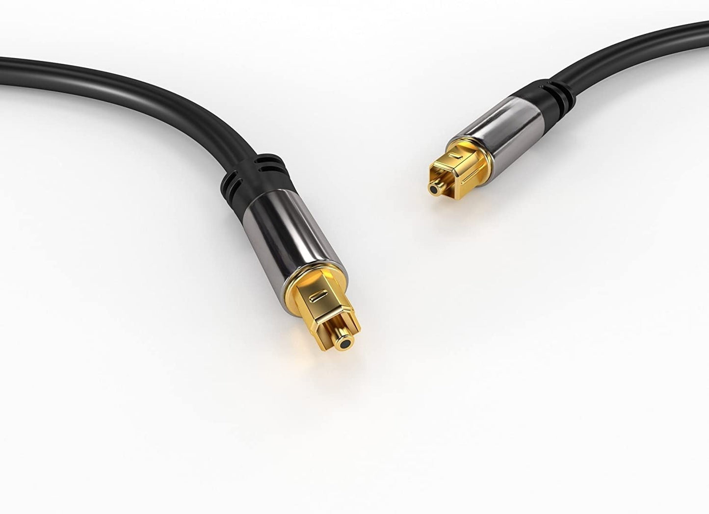 Toslink-Kabel, optisches digitales Audiokabel, LWL, SPDIF, vergoldet