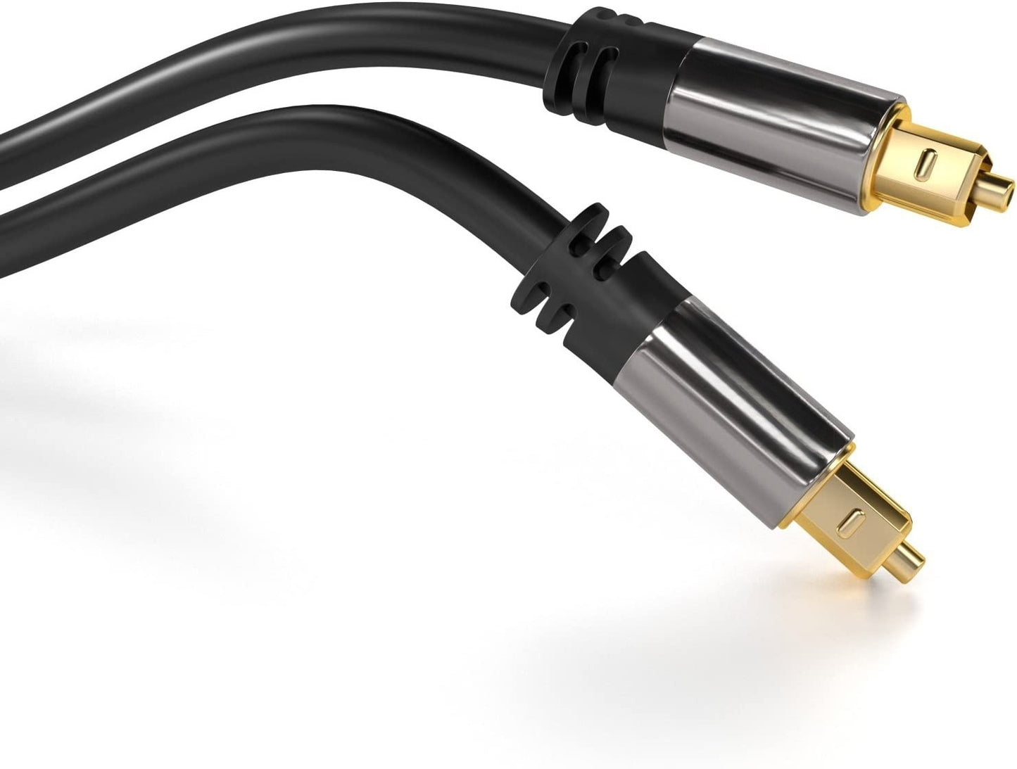 Toslink-Kabel, optisches digitales Audiokabel, LWL, SPDIF, vergoldet
