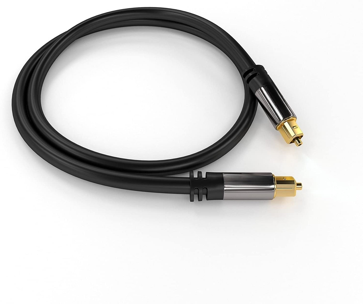 Toslink-Kabel, optisches digitales Audiokabel, LWL, SPDIF, vergoldet