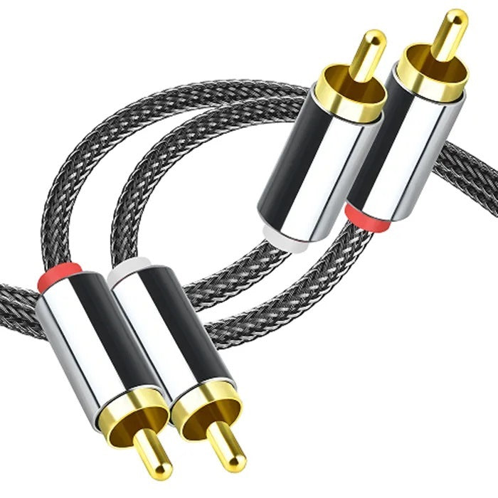 Cinch-Stecker auf Cinch-Stecker, Cinch-Kabel, Audio, vergoldet