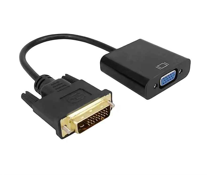 DVI zu VGA Adapter DVI Stecker VGA Buchse Adapter Konverter DVI-D 24+1 - DREIKS