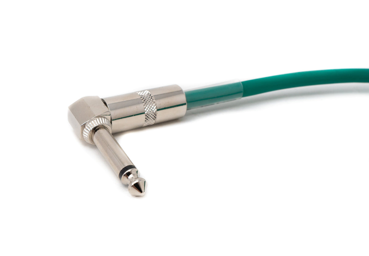 SYSTEM-S Audio Cable 450 cm 6.35 mm Jack Male to Male Angle AUX in Green