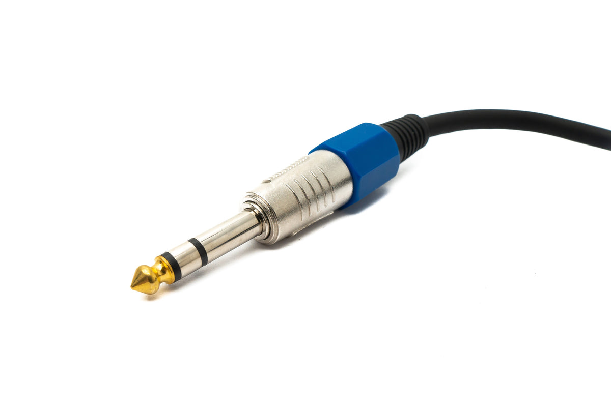 SYSTEM-S Audio Cable 100 cm 6.35 mm jack plug to XLR plug in black
