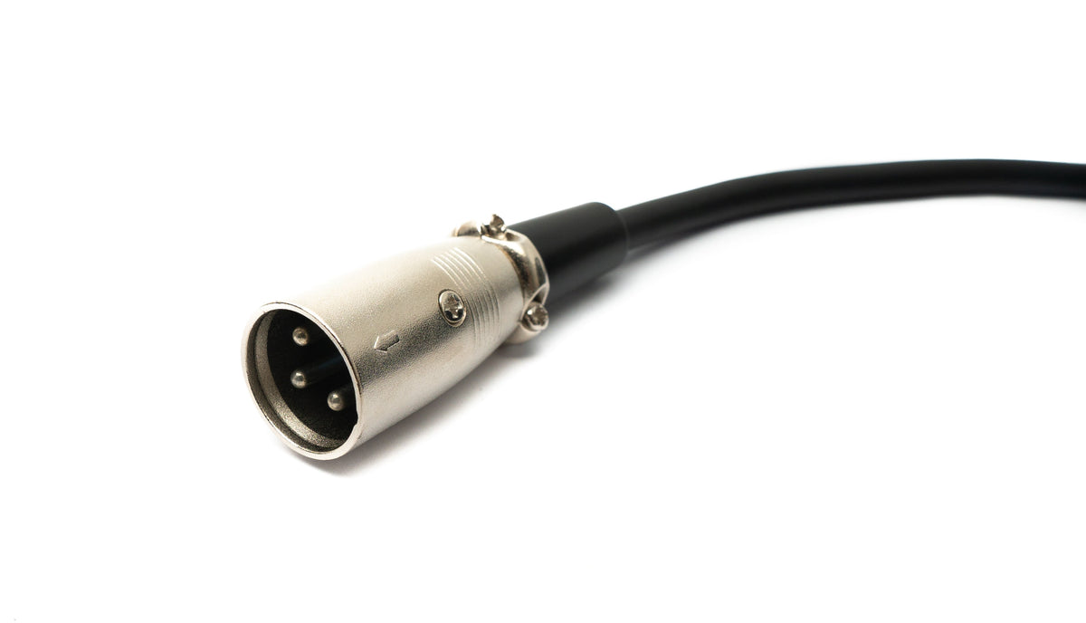 SYSTEM-S Audio Cable 15 m 6.35 mm jack plug to XLR plug in black