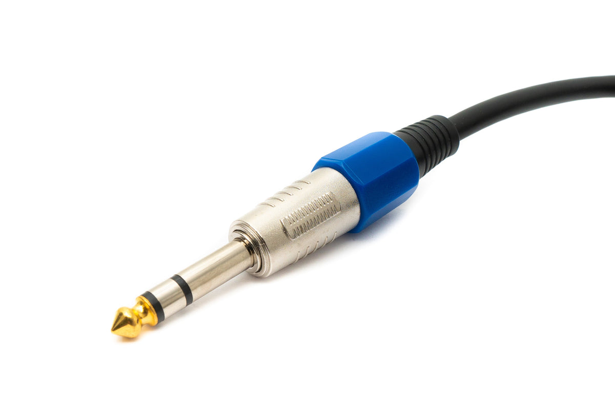 Audio Kabel 5 m 6.35 mm Klinke Stecker zu XLR Stecker in Schwarz | System-S