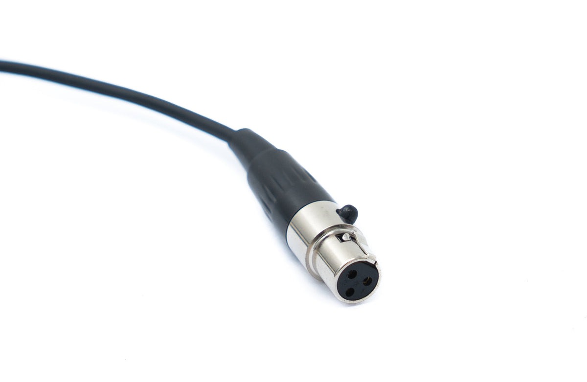 Audio Kabel 50 cm Mini XLR 3 polig Buchse zu XLR 3 polig Buchse Schwarz | System-S