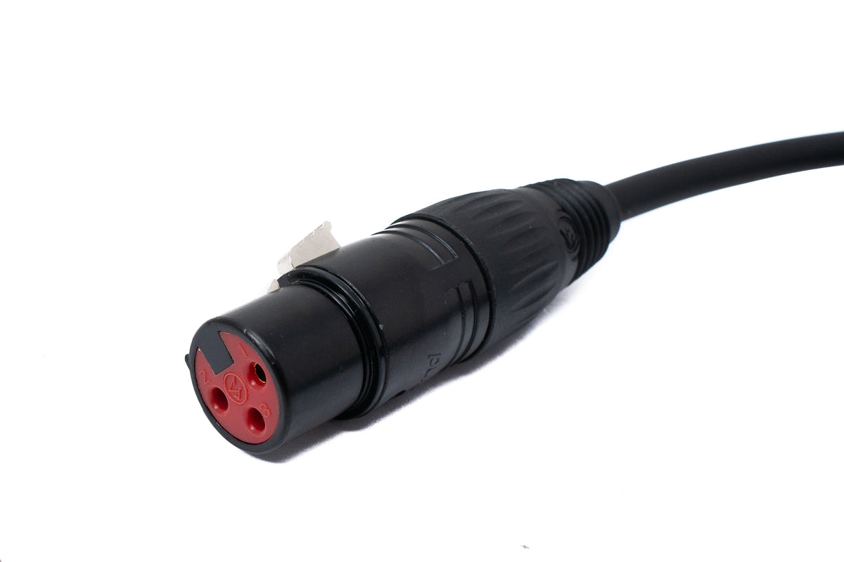 SYSTEM-S Audio Cable 100 cm XLR 3-pin female to female in black