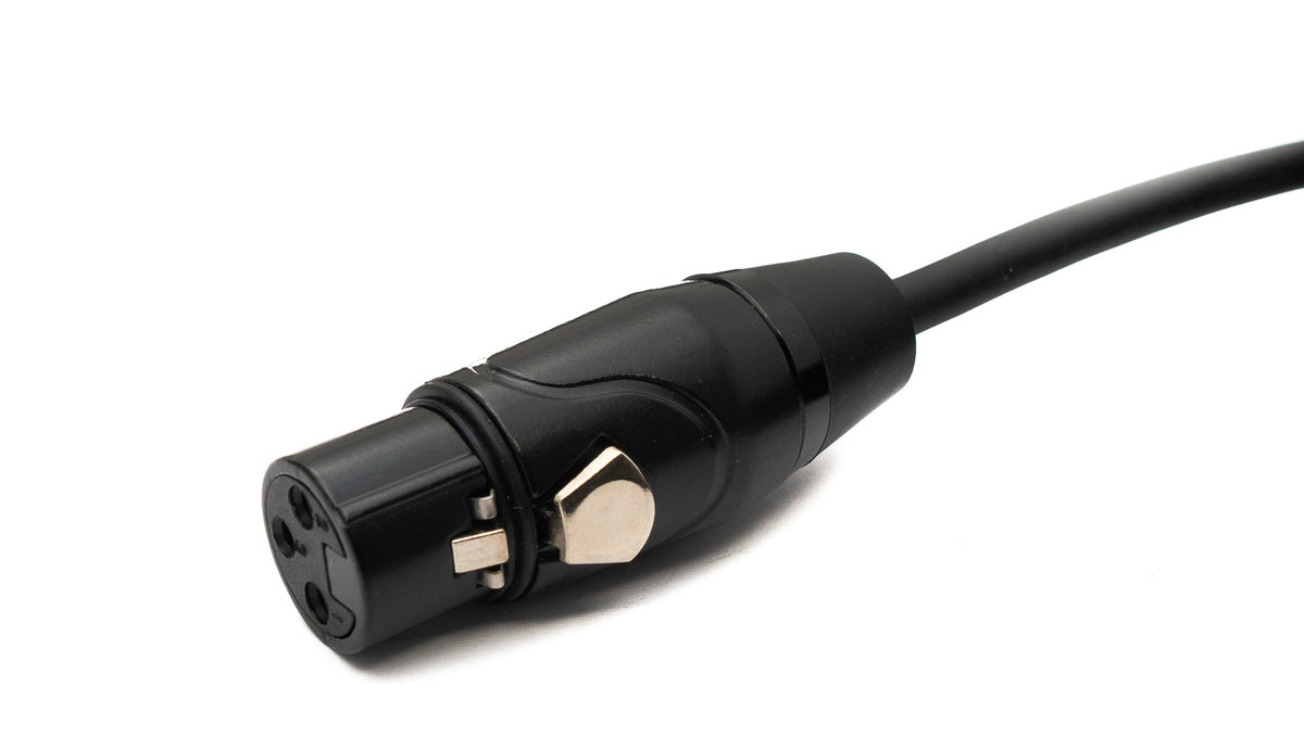 Audio Kabel 15 m XLR 3 Pin Stecker zu Buchse in Schwarz | System-S