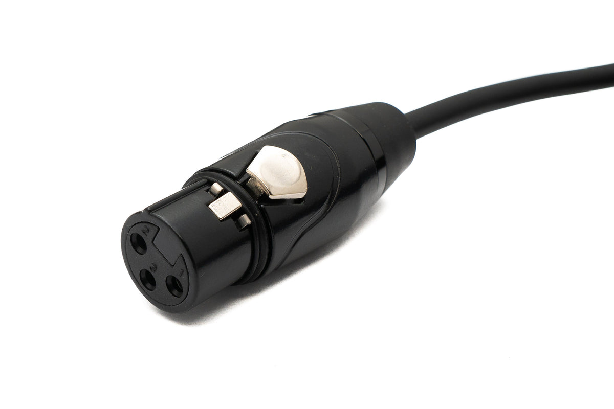 SYSTEM-S Audio Cable 2 m XLR 3 Pin Male to Female in Black