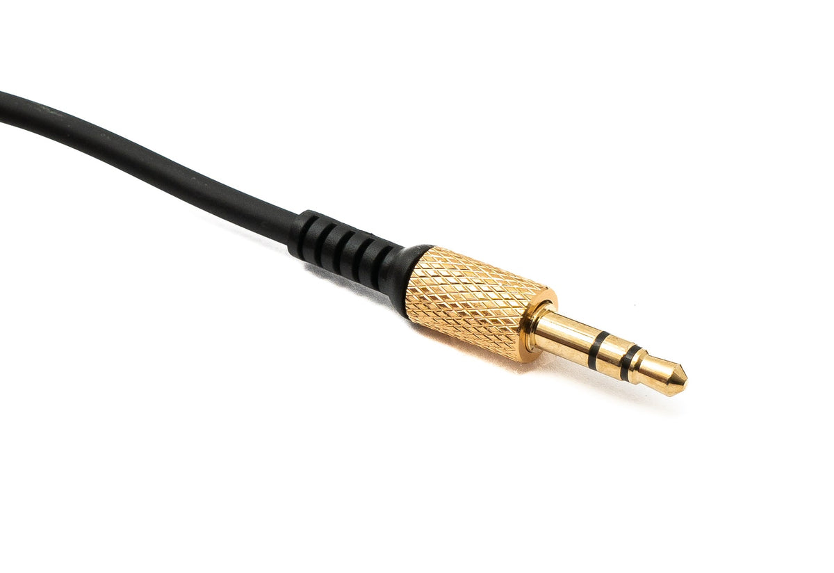 Ersatz Kabel 2 m AUX Klinke 3,5mm Stecker zu Stecker Winkel für Marshall Major 4 3 2 Kopfhörer Spirale | System-S