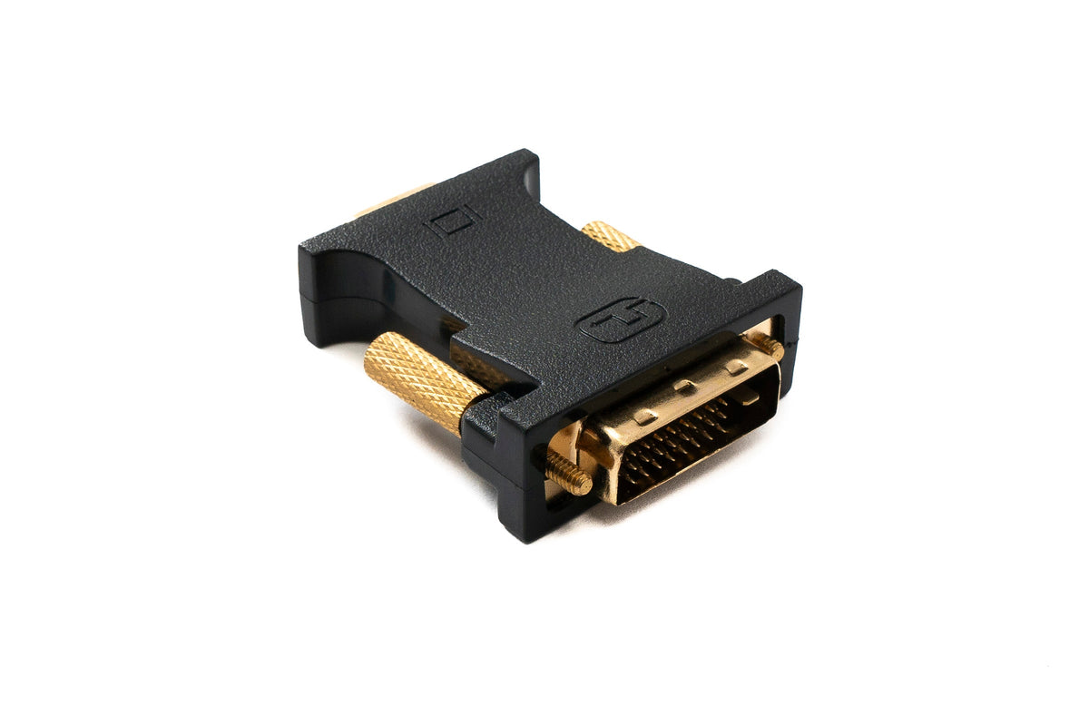 SYSTEM-S DVI D Adapter 24+1 25 Pin Male to VGA 15 Pin Female Panel Mount Screw Cable