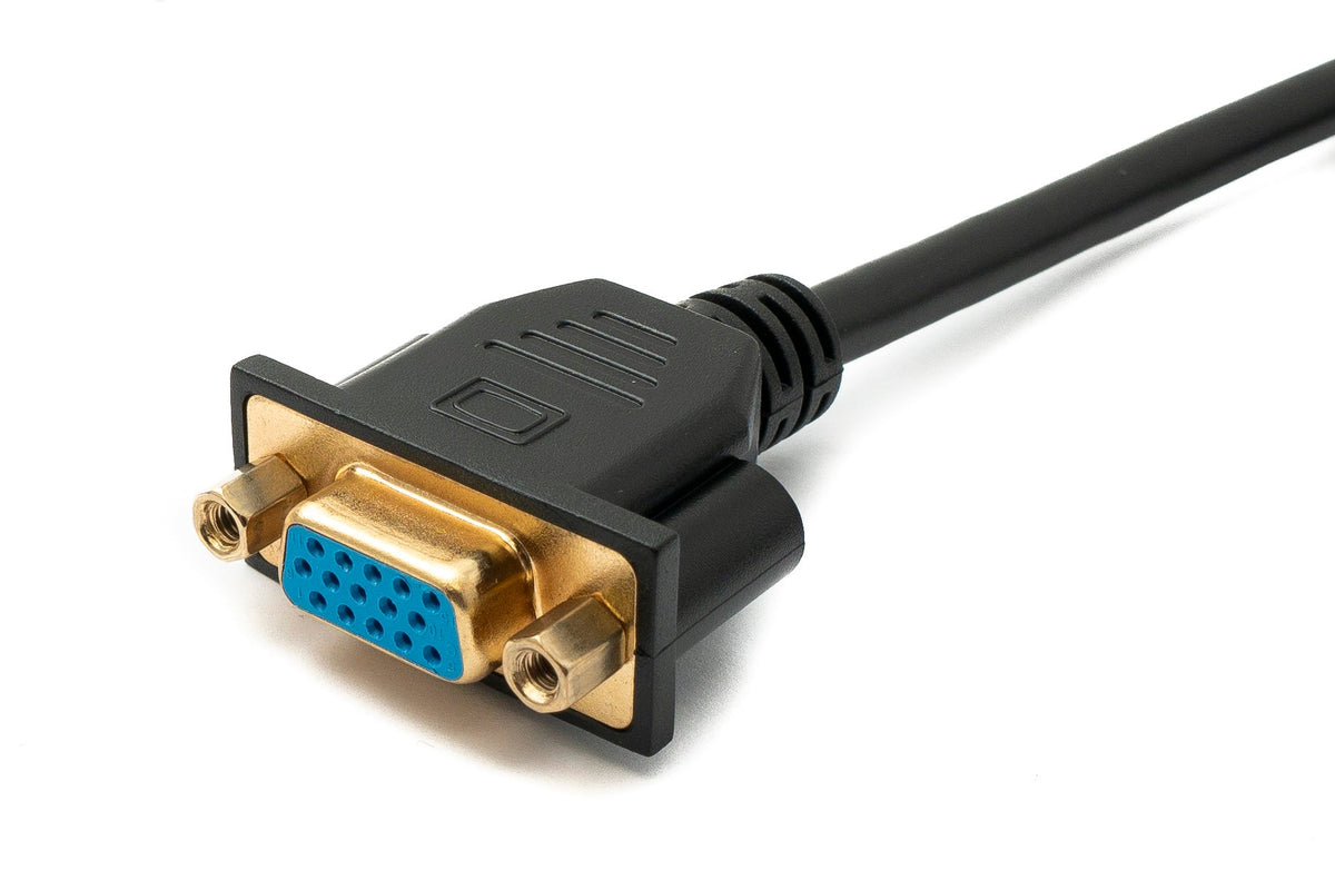 SYSTEM-S D Sub15 cable 150 cm HD VGA 15 pin male to female DB15
