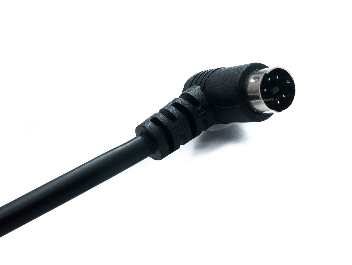 S-Video Kabel 180 cm Din 5 Pin Stecker zu Stecker Dual Winkel | System-S