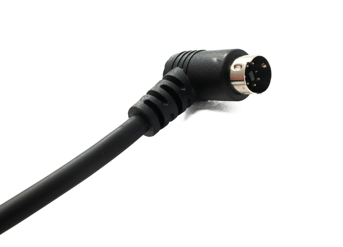 S-Video Kabel 180 cm Din 7 Pin Stecker zu Stecker Dual Winkel | System-S