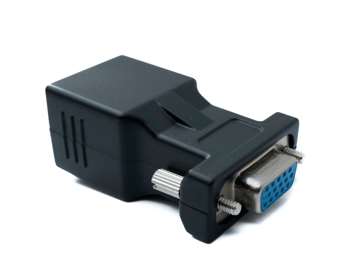 SYSTEM-S Ethernet VGA over IP converter 2x VGA socket to LAN RJ45 socket 20m range
