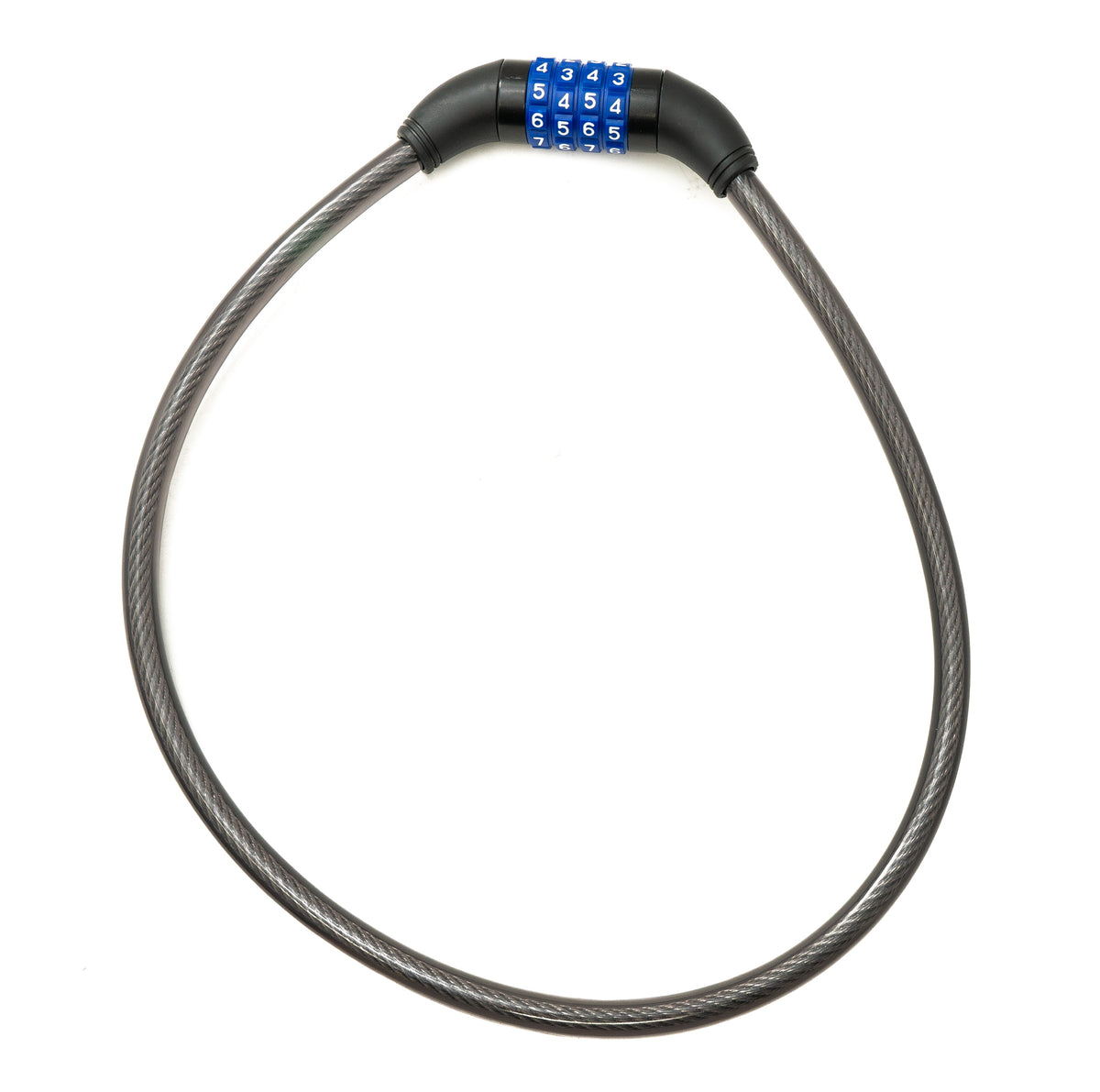 TONYON TY4271 Bicycle Lock Combination Lock 4-digit Cable Lock for Bicycle in Blue Grey