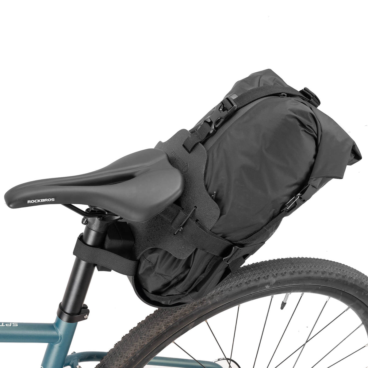 Bikepacking Heck-Gepäckträger + Wasserdichte Kompressionstasche Set-A