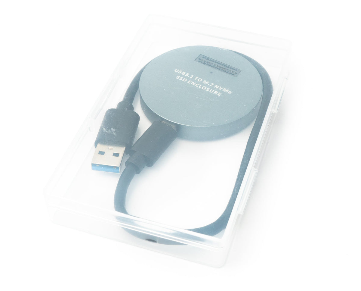 SYSTEM-S NVME Adapter M-key M.2 NGFF Female to USB 3.0 Type A SSD Cable in Black