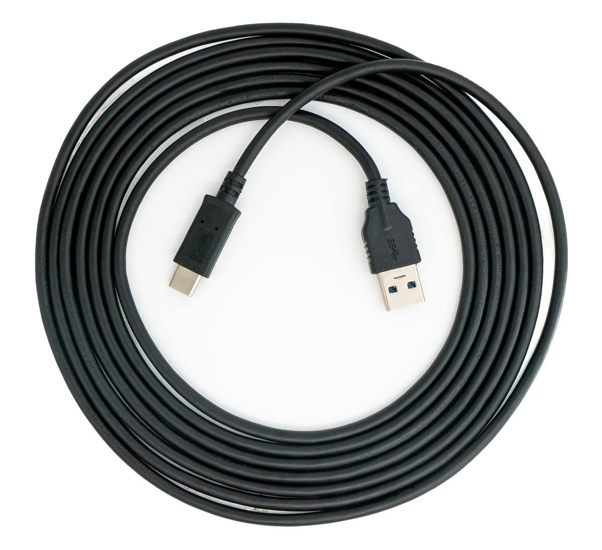 SYSTEM-S USB 3.1 cable 300 cm Type C male to 3.0 Type A male in black